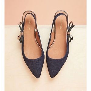 all black slingback city flats
